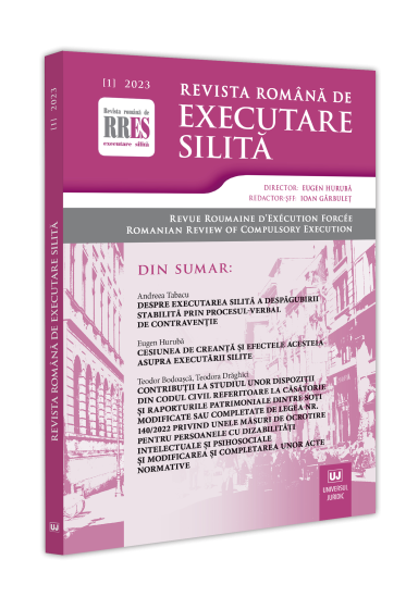 Revista romana de executare silita nr. 1/2023
