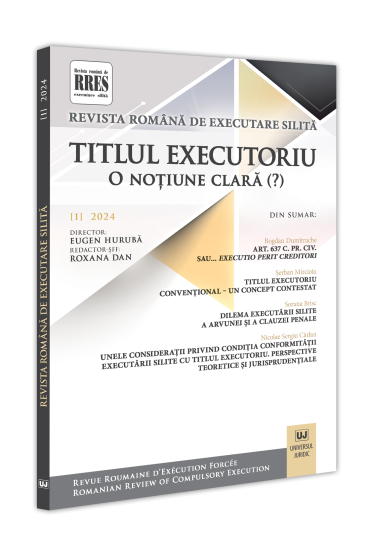 Revista romana de executare silita nr. 1/2024
