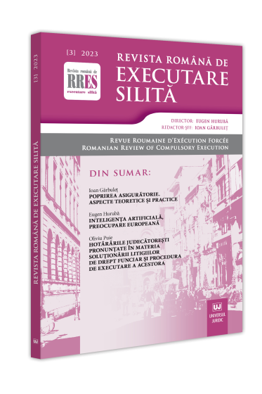 Revista romana de executare silita nr. 3/2023