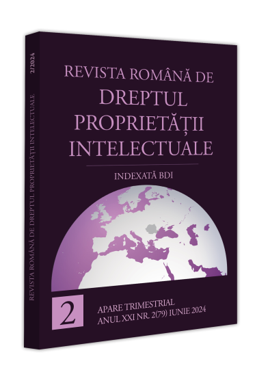 Revista romana de dreptul proprietații intelectuale nr. 2/2024