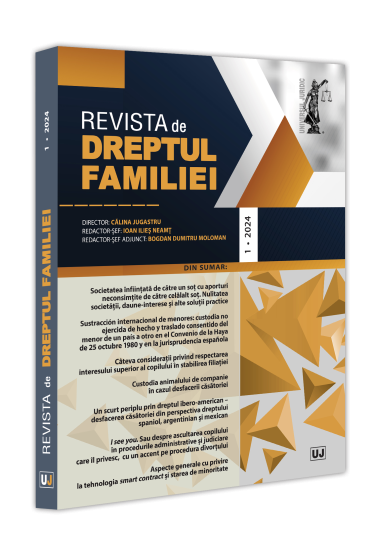Revista de Dreptul Familiei nr. 1/2024
