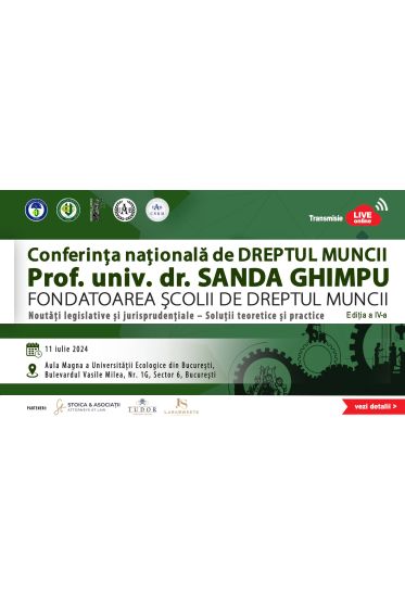 Conferința Naționala de Dreptul Muncii, Prof. univ. dr. Sanda Ghimpu