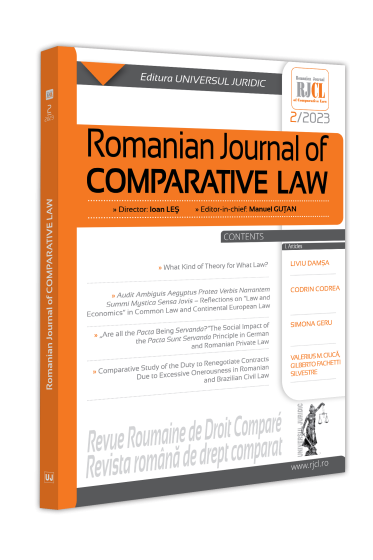 Romanian Journal of Comparative Law nr. 2/2023