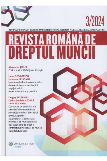 Revista Romana de dreptul muncii nr. 3/2024