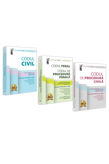 Pachet: Codul civil, Codul penal Codul de procedura penala si Codul de procedura civila- SEPTEMBRIE 2024