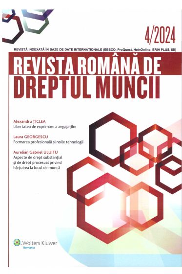 Revista Romana de dreptul muncii nr. 4/2024