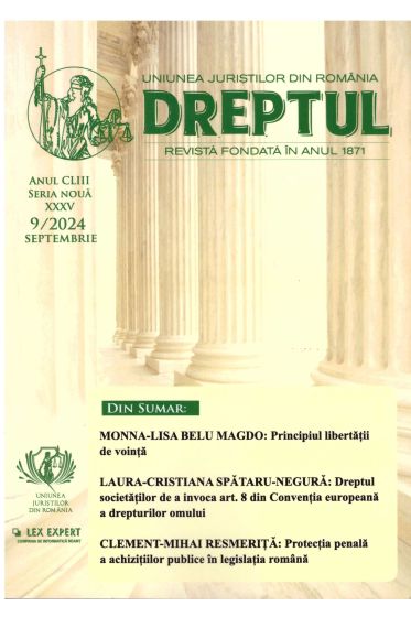 Revista Dreptul nr. 9/2024