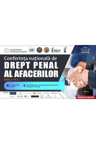 Conferința Naționala de Drept Penal al Afacerilor, ediția a XV-a