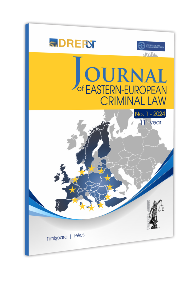 Journal of Eastern European Criminal Law No. 1/2024