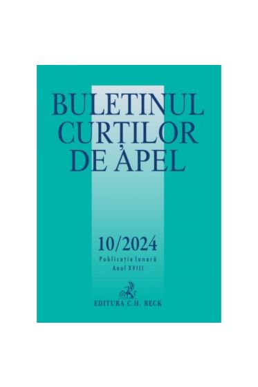 Buletinul Curtilor de Apel nr. 10/2024