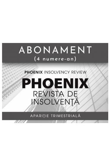 Abonament  Revista Phoenix. Revista de Insolvența 2025 (4 numere)