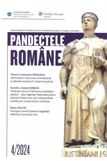 Pandectele Romane 4/2024