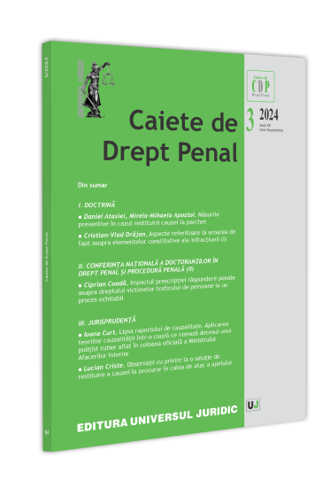 Caiete de drept penal nr. 3/2024