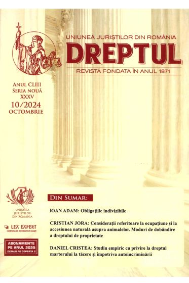 Revista Dreptul nr. 10/2024