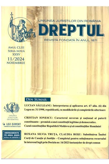Revista Dreptul nr. 11/2024