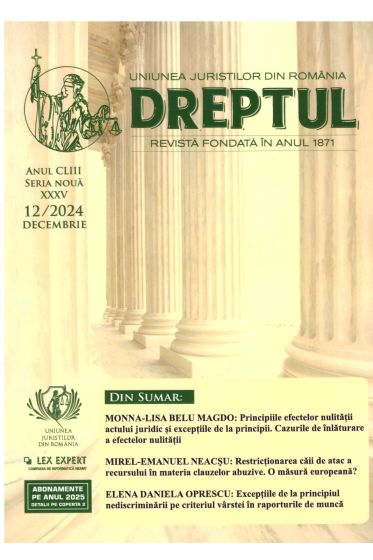 Revista Dreptul nr. 12/2024
