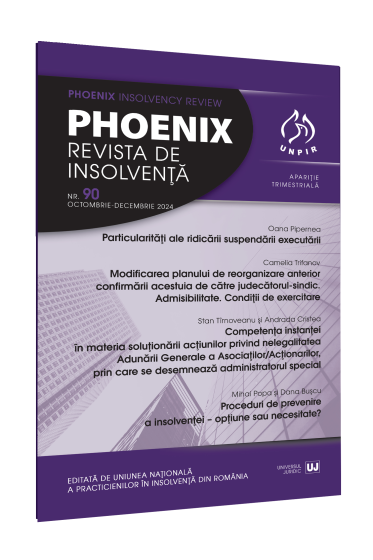 Phoenix. Revista de Insolvența nr. 90