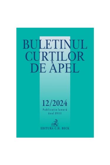 Buletinul Curtilor de Apel nr. 12/2024