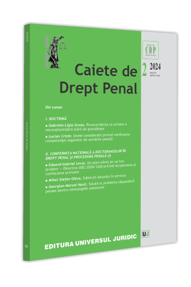 Caiete de drept penal nr. 2/2024