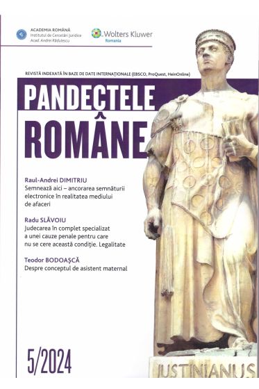 Pandectele Romane 5/2024
