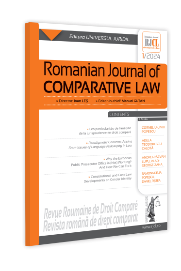 Romanian Journal of Comparative Law nr. 1/2024