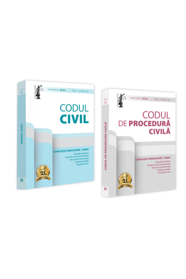 Pachet: Codul civil si Codul de procedura civila: ianuarie 2025