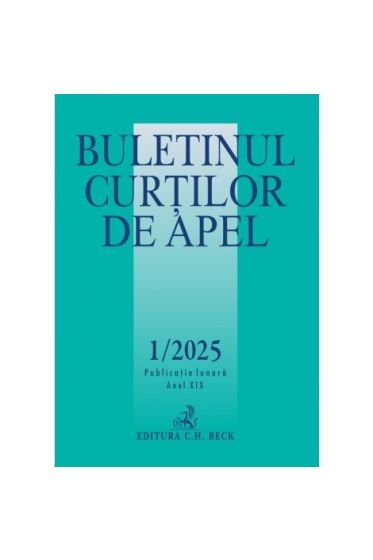 Buletinul Curtilor de Apel nr. 1/2025