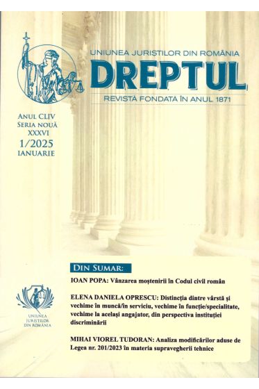 Revista Dreptul nr. 1/2025