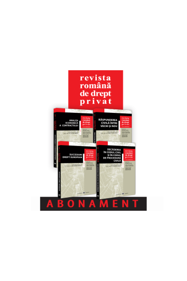 Abonament Revista romana de drept privat (an 2025 - 4 numere)