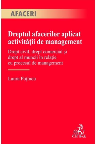 Dreptul afacerilor aplicat activitații de management