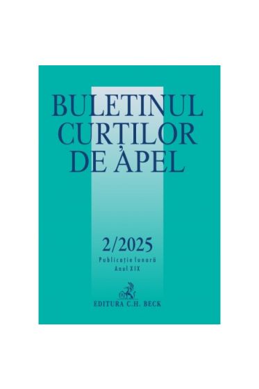 Buletinul Curtilor de Apel nr. 2/2025