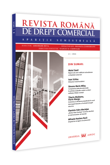 Revista romana de drept comercial nr. 2/2024
