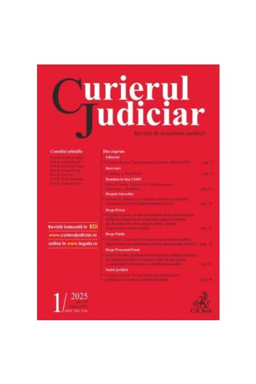 Curierul Judiciar nr. 1/2025