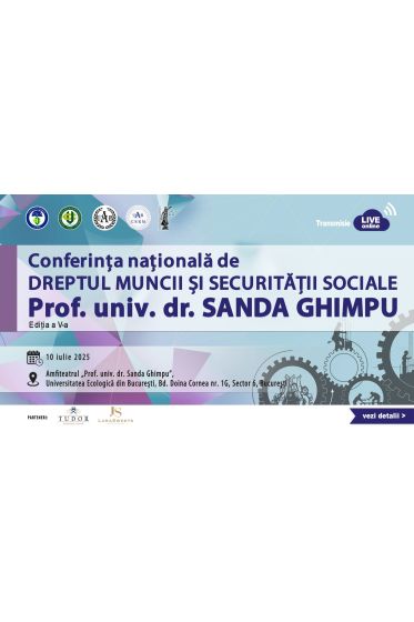 Conferința Naționala de Dreptul Muncii, Prof. univ. dr. Sanda Ghimpu, ediția a V-a.