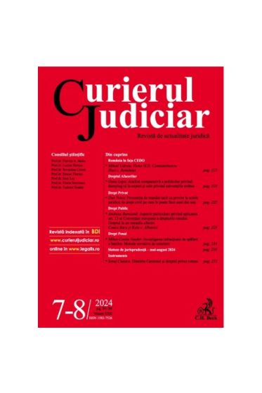 Curierul Judiciar nr. 7-8/2024