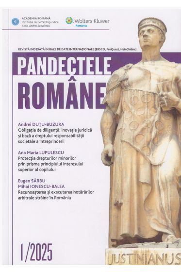 Pandectele Romane 1/2025