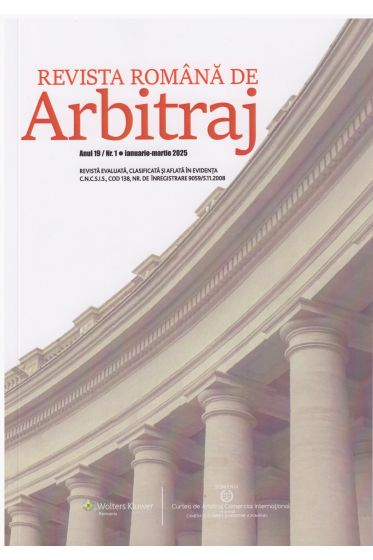Revista Romana de Arbitraj Nr. 1/2025