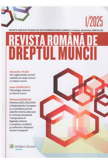 Revista Romana de dreptul muncii nr. 1/2025