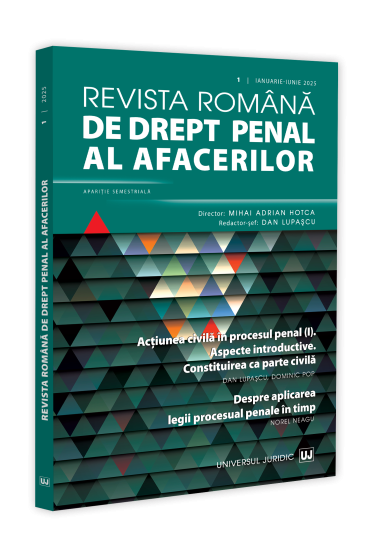 Revista romana de drept penal al afacerilor nr. 1/2025