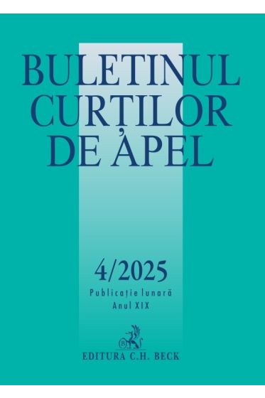 Buletinul Curților de Apel nr. 4/2025