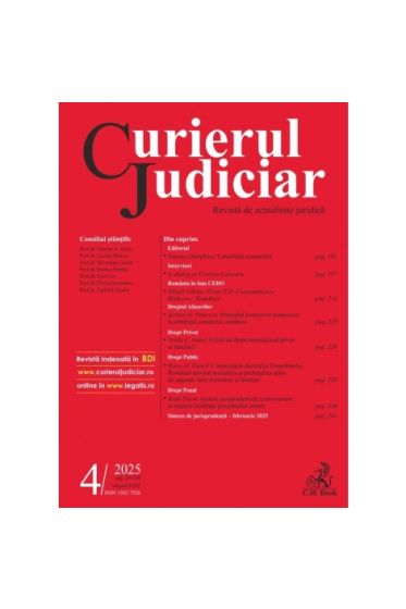 Curierul Judiciar nr. 4/2025