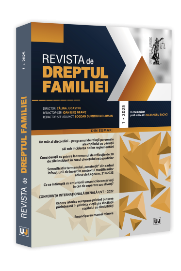 Revista de Dreptul Familiei nr. 1/2025