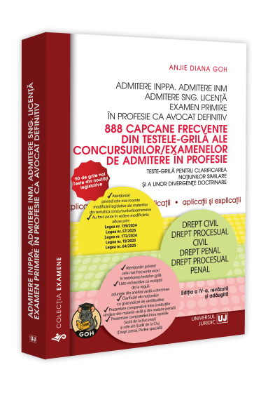 888 capcane frecvente din testele-grila ale concursurilor/examenelor de admitere in profesie. Editia a IV-a, revazuta si adaugita
