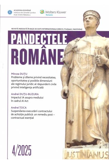 Pandectele Romane 4/2025