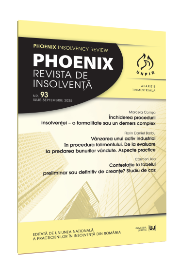 Phoenix. Revista de Insolvența nr. 93