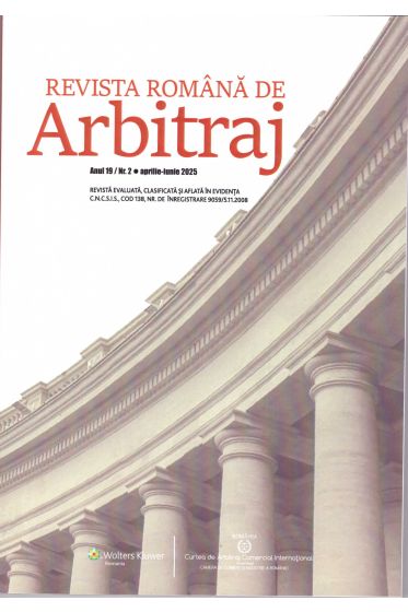 Revista Romana de Arbitraj Nr. 2/2025