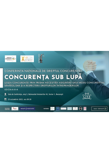 Conferința Naționala de Dreptul Concurenței – ediția a III-a