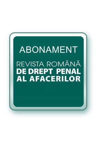 Abonament Revista Romana de drept penal al afacerilor 2026 (2 numere)