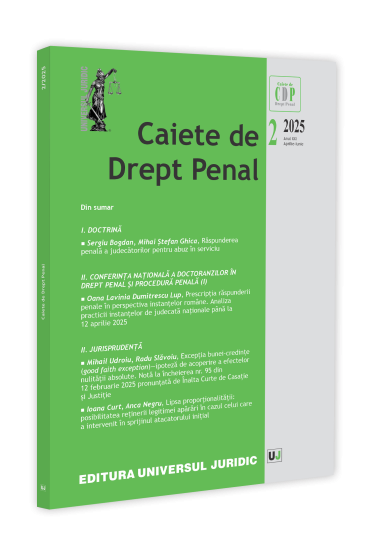 Caiete de drept penal nr. 2/2025
