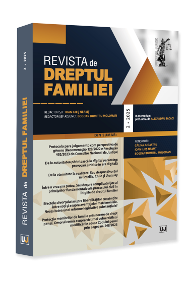 Revista de Dreptul Familiei nr. 2/2025